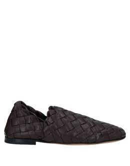 Bottega Veneta: Тёмные туфли 