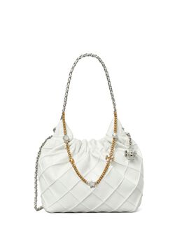 Tory Burch: Белая сумка-шоппер  Fleming