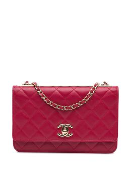 CHANEL Pre-Owned: Розовый кошелёк 