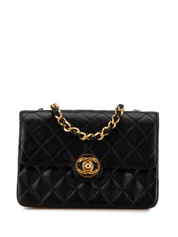 CHANEL Pre-Owned: Чёрная сумка через плечо 