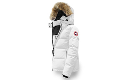 Canada Goose: Белый пуховик 