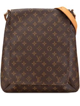 Louis Vuitton Pre-Owned: Коричневая сумка через плечо 