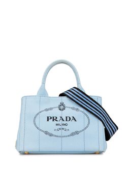 Prada Pre-Owned: Голубая сумка 