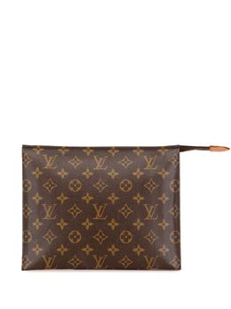 Louis Vuitton Pre-Owned: Коричневый клатч 