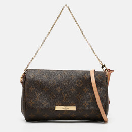 Louis Vuitton: Коричневая сумка 