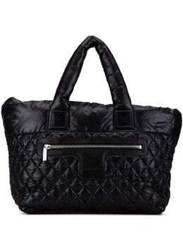 CHANEL Pre-Owned: Чёрная сумка-шоппер 