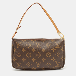 Louis Vuitton: Коричневая сумка  Pochette Accessoires