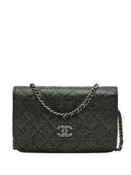 CHANEL Pre-Owned: Чёрный кошелёк 