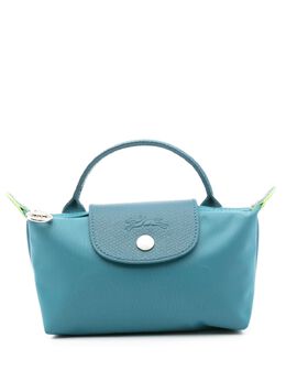 Longchamp: Зелёная сумка  Le Pliage Green