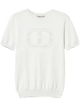 TWINSET: Белая футболка  Oval T