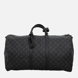 Louis Vuitton: Чёрная сумка  Keepall