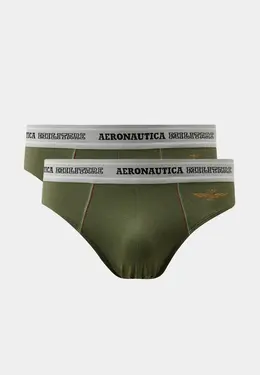 Aeronautica Militare: Трусы цвета хаки 