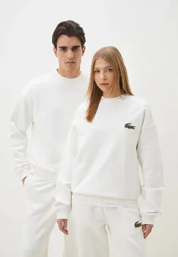 Lacoste: Белый свитшот 