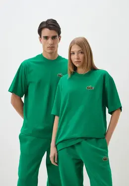 Lacoste: Зелёная футболка 