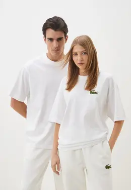 Lacoste: Белая футболка 