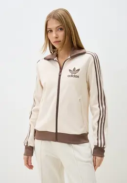 adidas Originals: Бежевая толстовка 