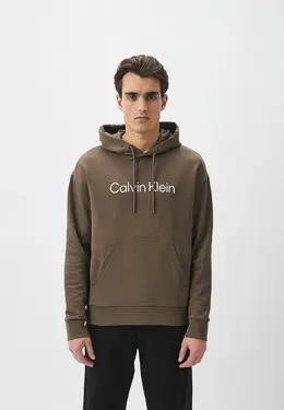 Calvin Klein: Толстовка цвета хаки 