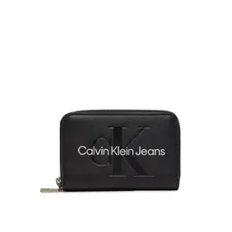 Calvin Klein Jeans: Чёрный кошелёк 