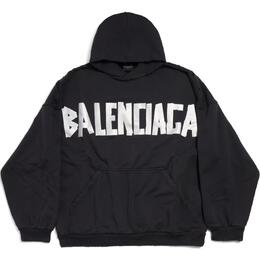 Balenciaga: Чёрная толстовка 