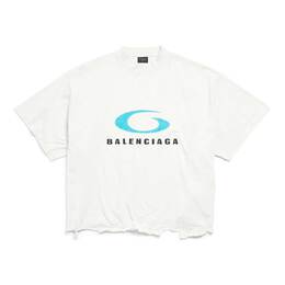 Balenciaga: Белая футболка 