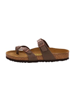 Birkenstock: Коричневые шлёпанцы 