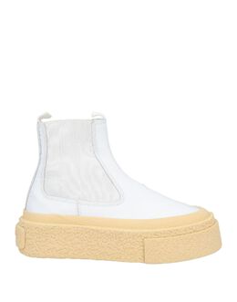 MM6 Maison Margiela: Белые ботинки 