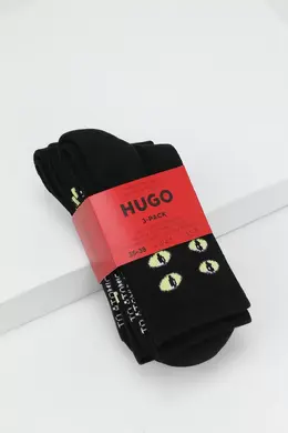 HUGO BOSS: Чёрные носки 