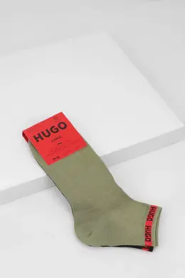 HUGO BOSS: Зелёные носки 