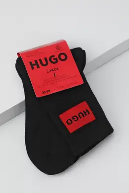 HUGO BOSS: Чёрные носки 