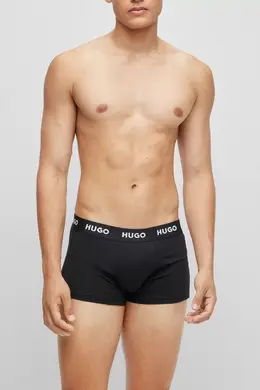 HUGO BOSS: Чёрные трусы 