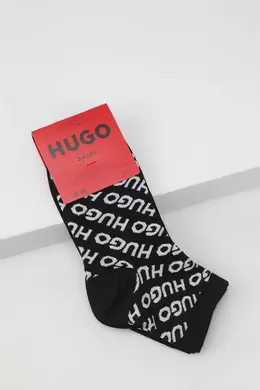 HUGO BOSS: Чёрные носки 