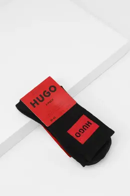 HUGO BOSS: Чёрные носки 