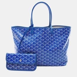 Goyard: Голубая сумка-шоппер 