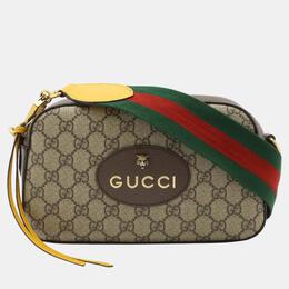 Gucci: Бежевый клатч  GG Supreme