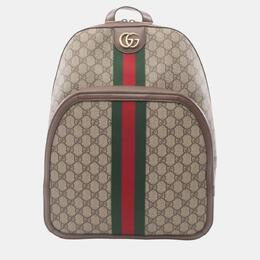 Gucci: Бежевый рюкзак  Ophidia GG