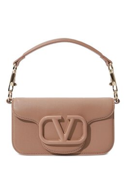 Valentino: Бежевая сумка 