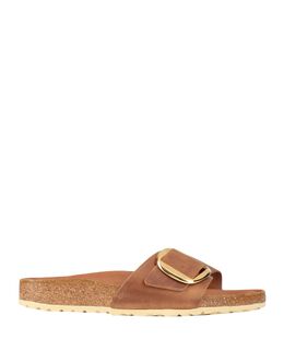 Birkenstock: Бежевые сандалии 