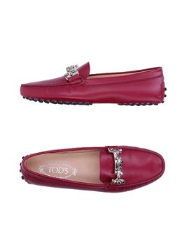 Tod's: Бордовые лоферы 