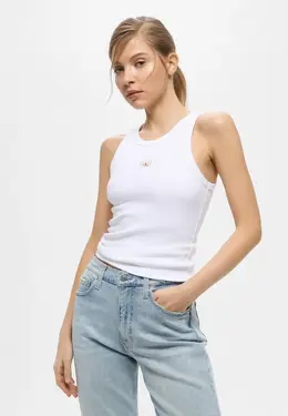 Calvin Klein Jeans: Белая майка 