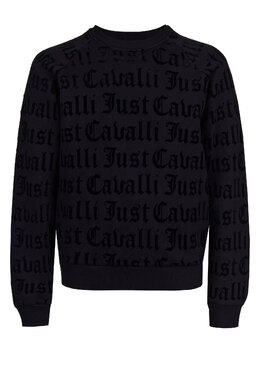 JUST CAVALLI: Чёрный свитшот 