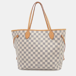 Louis Vuitton: Бежевая сумка  Neverfull