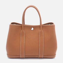 Hermes: Коричневая сумка-шоппер 
