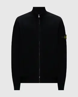 Stone Island: Чёрный кардиган 