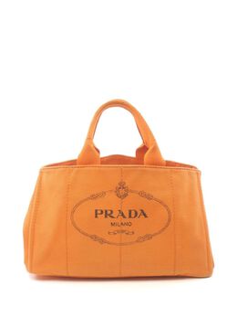 Prada Pre-Owned: Оранжевая сумка-шоппер 