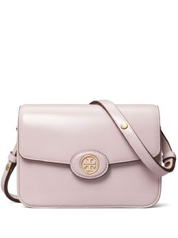 Tory Burch: Фиолетовая сумка  Robinson