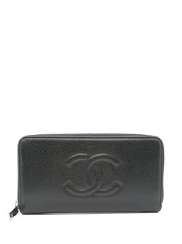 CHANEL Pre-Owned: Чёрный кошелёк 