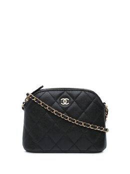 CHANEL Pre-Owned: Чёрный клатч 