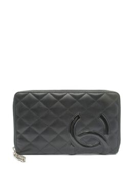 CHANEL Pre-Owned: Чёрный кошелёк 