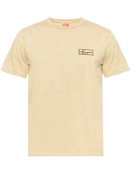 Kenzo: Бежевая футболка 