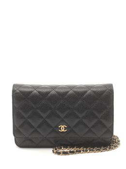 CHANEL Pre-Owned: Чёрная сумка 